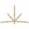 Ekena Millwork Alberta Rough Sawn Timber Gable Bracket, Douglas Fir, 96"W x 60"H x 4"D x 4"F, 15/12 Pitch GBW096X60X0404ALB00RDF - alternate 1